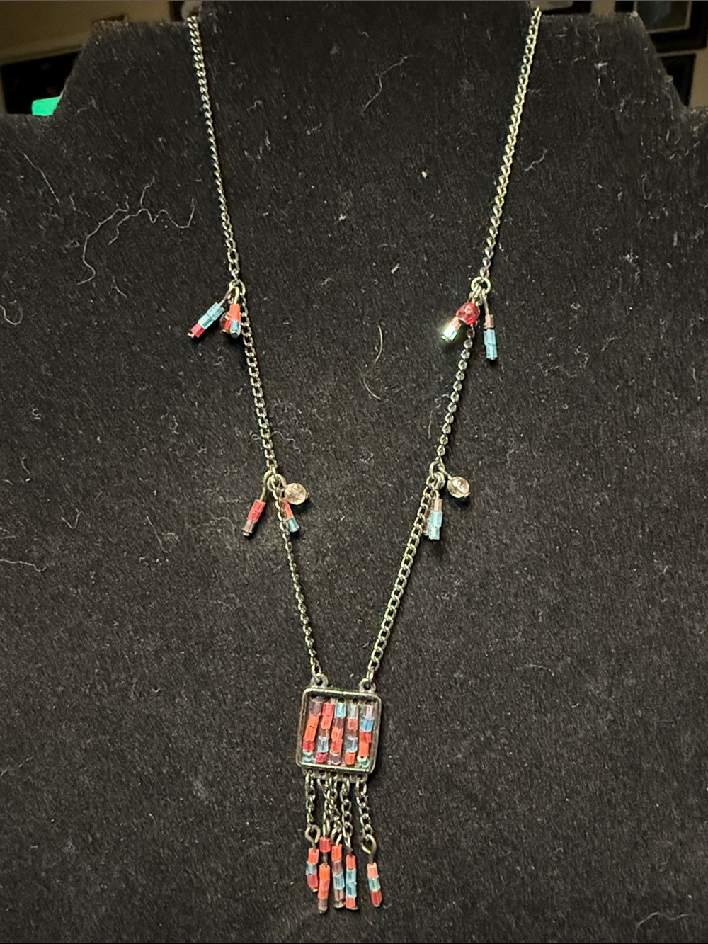 Multicolor Bead Fringe Necklace - Children’s Jewelry